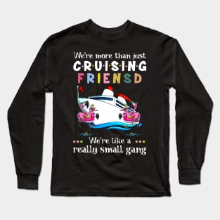 We're More Than Just Cruising Friends Flamingo Long Sleeve T-Shirt